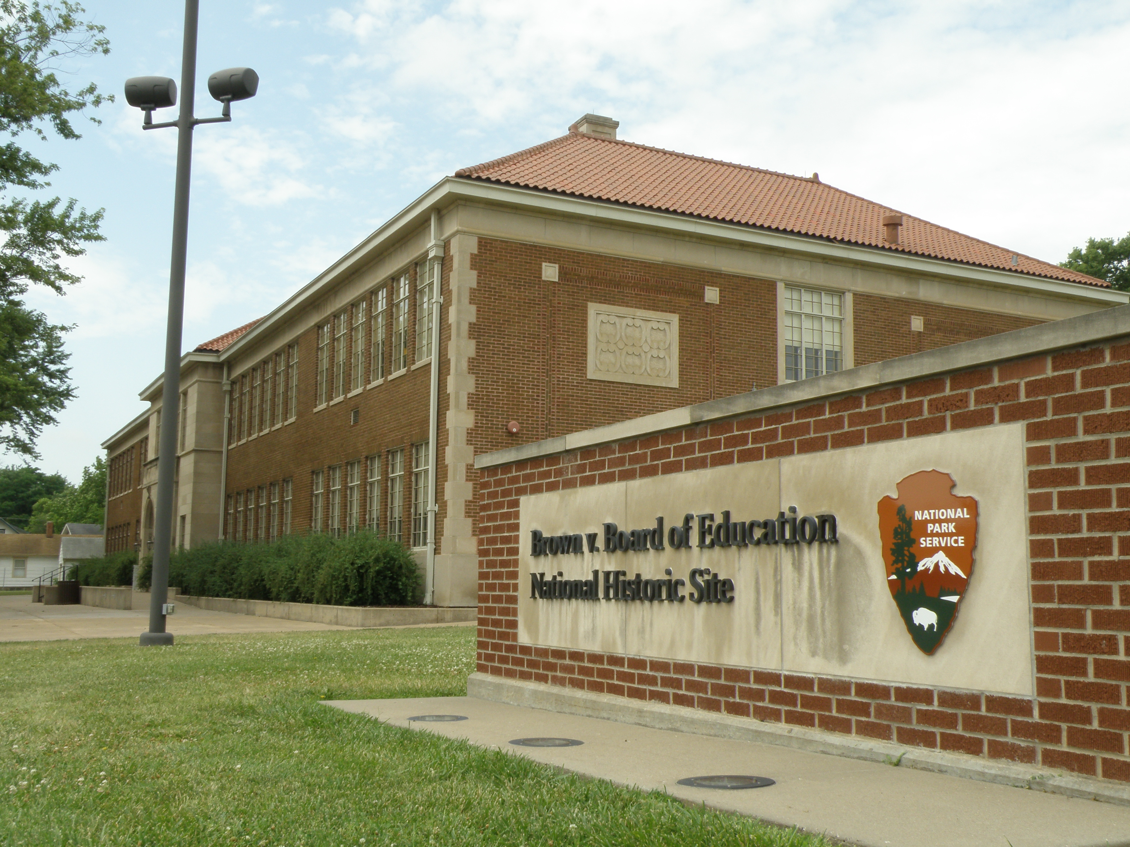 The former Monroe Elementary School in Topeka, Kansas, now the Brown v. Board of Education National Historic Site